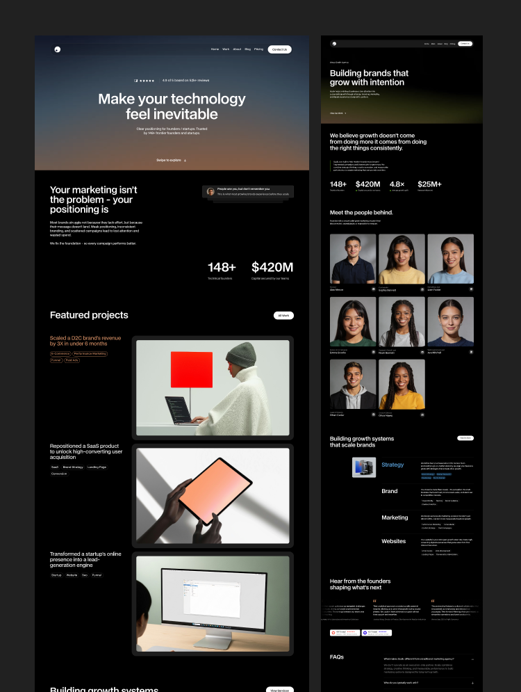 Dilog Webflow template — light modern nonprofit design