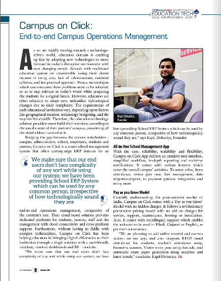 Campus on Click: End-to-end Campus Operations Management